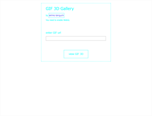 Tablet Screenshot of gif3dgallery.com